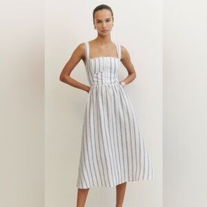 Reformation Tagliatelle Linen Dress